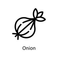 Onion Vector  outline Icons. Simple stock illustration stock