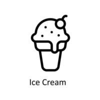 Ice Cream Vector  outline Icons. Simple stock illustration stock