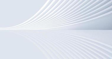 Silver white futuristic building line texture texture 3D rendering photo