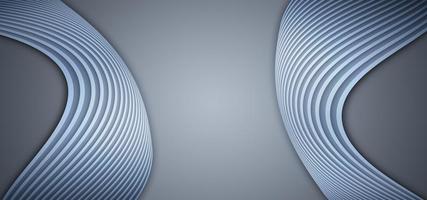Silver gray curved lines high end texture texture background 3D rendering photo