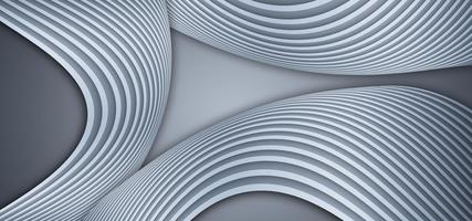 Silver gray curved lines high end texture texture background 3D rendering photo