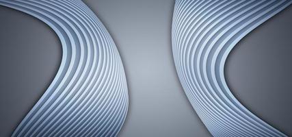 Silver gray curved lines high end texture texture background 3D rendering photo