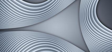 Silver gray curved lines high end texture texture background 3D rendering photo