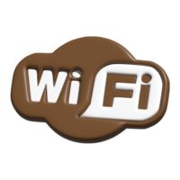 3d ikon av wiFi png