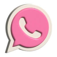 2d icon of whatsapp logo png