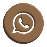 2d ícone do Whatsapp logotipo png