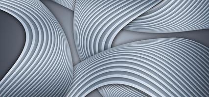 Silver gray curved lines high end texture texture background 3D rendering photo