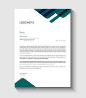 Letterhead, Simple letterhead design, Clean business letterhead vector