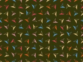 seamless pattern background triangle, retro vintage design vector for Textile print