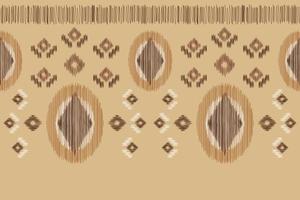 étnico ikat tela modelo geométrico estilo.africano ikat bordado étnico oriental modelo marrón crema antecedentes. resumen,vector,ilustración.para textura,ropa,envoltura,decoración,alfombra. vector