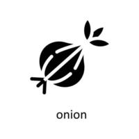 Onion Vector  Solid Icons. Simple stock illustration stock