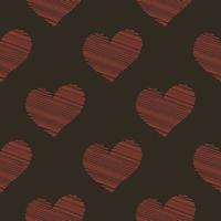 Abstract seamless heart pattern. vector