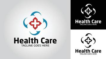 salud cuidado negocio vector logo diseño