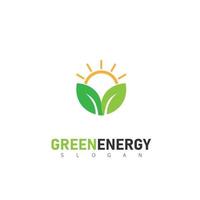 verde energía logo diseños concepto vector, hoja vector