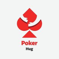 póker abrazo logo vector