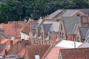 Buildings of an old European city photo