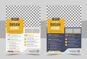 Handyman home repair flyer template vector