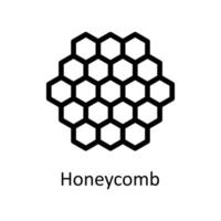 Honeycomb Vector  outline Icons. Simple stock illustration stock
