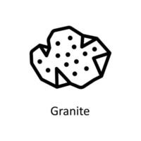 Granite Vector  outline Icons. Simple stock illustration stock