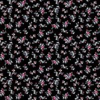 Beautiful watercolor flower patterns on Black background. Pattern design and ready for print vector