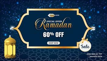 Ramadan sale banner vector