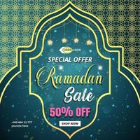 Ramadan sale banner vector