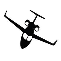 small private jet trasnportation icon vector