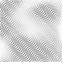 monocromo ondulado textura aislado en blanco antecedentes. raya ondulado líneas. vector ilustración