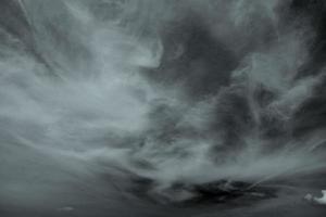 White cloud textured and sky isolated on black background photo