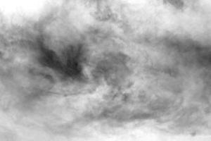 black cloud textured and sky isolated on white background photo