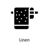 Linen Vector  Solid Icons. Simple stock illustration stock