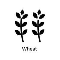 Wheat Vector  Solid Icons. Simple stock illustration stock