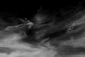 Textured cloud,Abstract white,isolated on black background photo