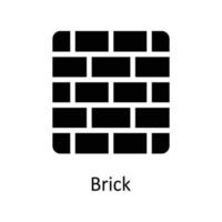 Brick Vector  Solid Icons. Simple stock illustration stock