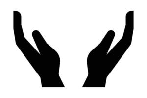 el dos mano participación símbolo vector