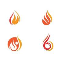 Fire flame vector illustration design