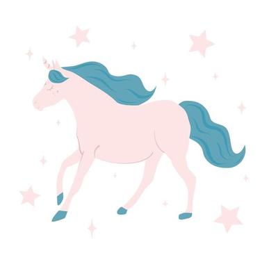 Pink Unicorn Vector Art, Icons, and Graphics for Free Download