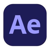 Adobe after effects logo vector