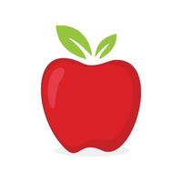 rojo manzana icono diseño vector
