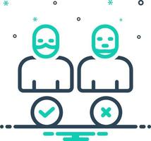 mix icon for properly vector