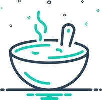 mix icon for soup vector