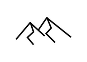 Mountain icon logo design template isolated illustration vector