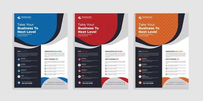 Vector corporate business flyer template design