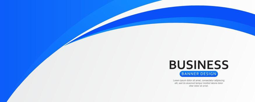 Modern business presentation template. Wavy style frame design. vector