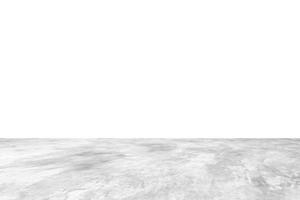 Empty gray concrete floor isolated on white background photo