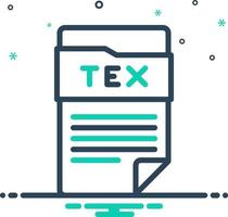 mix icon for tex vector