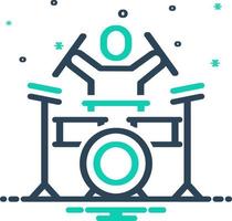 mix icon for drums vector