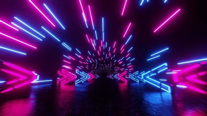 Neon Stock Video Footage for Free Download