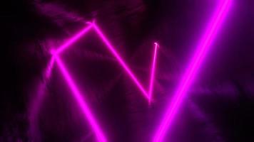 A laser moving in a rectangular tunnel. Infinitely looped animation video