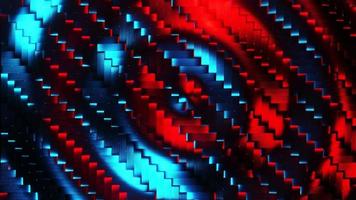 fondo de fibra de carbono azul-rojo. animación en bucle infinito video